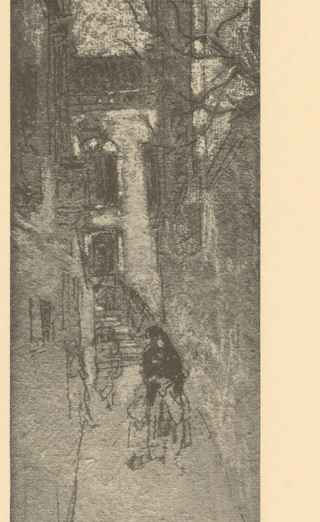 An illustration from Oils, water colors, pastels & drawings, 1911, leaf 43