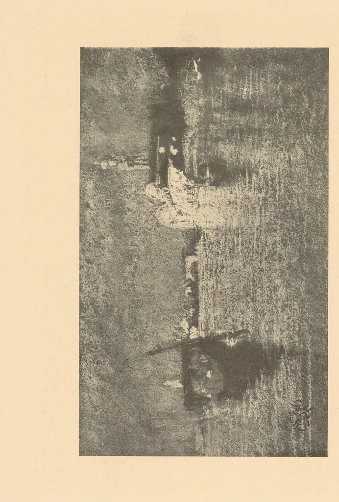 An illustration from Oils, water colors, pastels & drawings, 1911, leaf 44