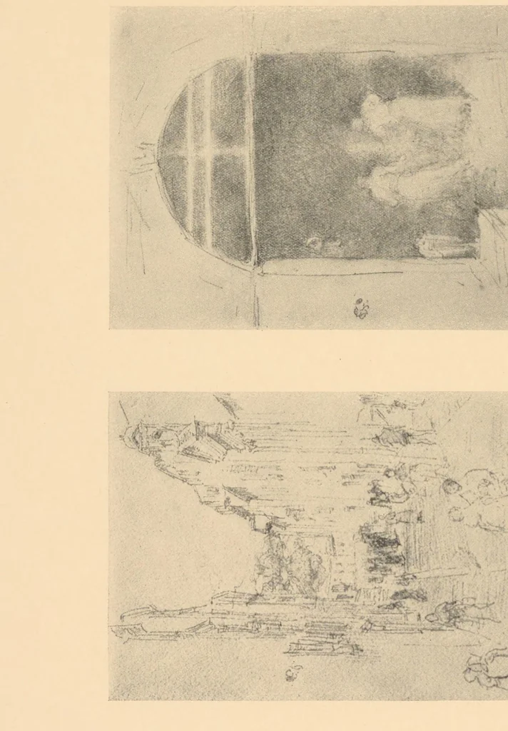 An illustration from Oils, water colors, pastels & drawings, 1911, leaf 50