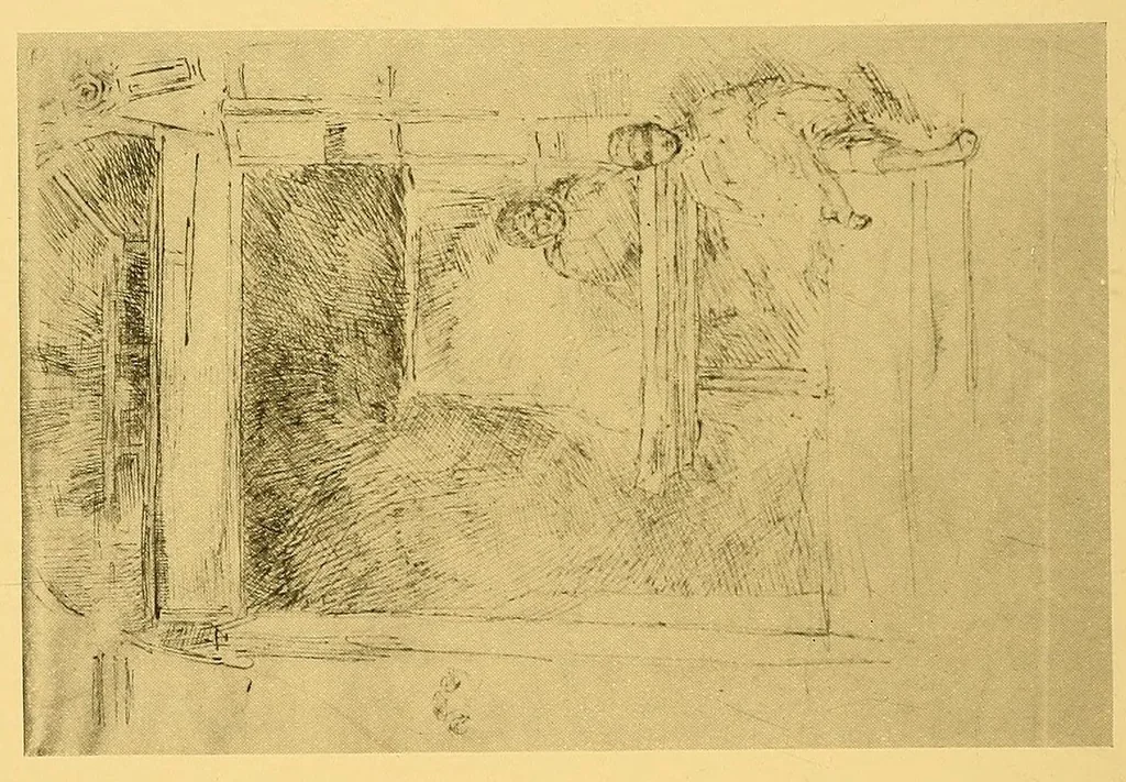 An illustration from Oils, water colors, pastels & drawings by James McNeill Whistler, 1911, leaf 54