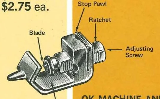 An illustration from OK Tool Price Schedule 1972, 1972, leaf 5