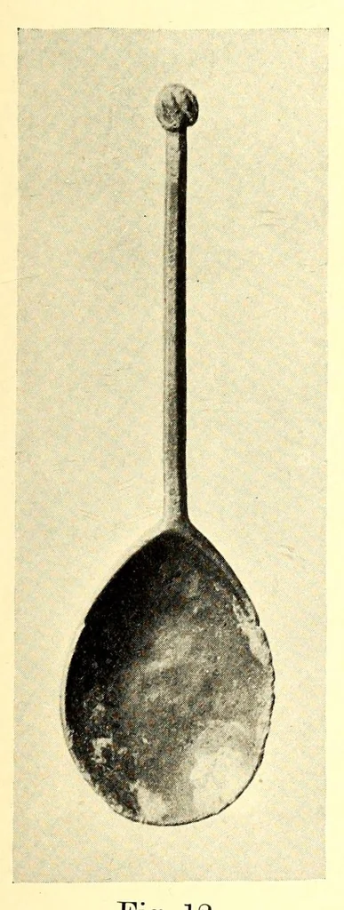 An illustration from Old base metal spoons, 1908, leaf 35
