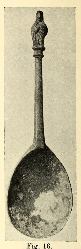 An illustration from Old base metal spoons, 1908, leaf 38