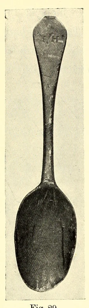 An illustration from Old base metal spoons, 1908, leaf 52