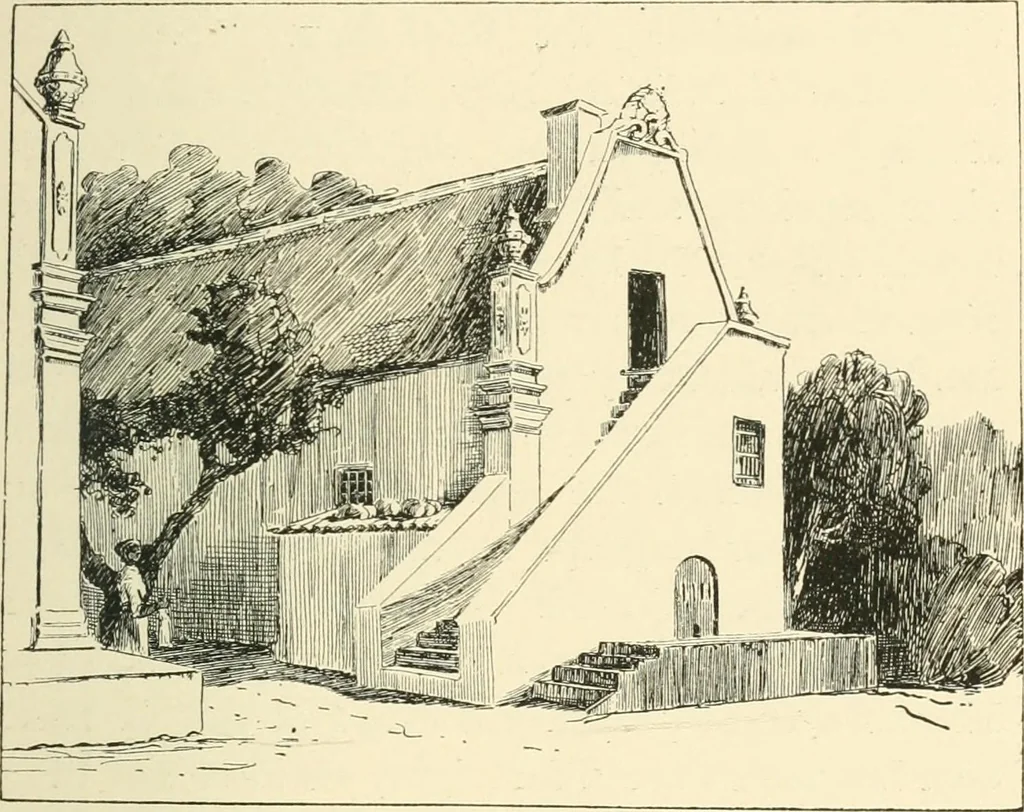 An illustration from Old Cape Colony; a chronicle of her men and houses from 1652-1806, 1903, leaf 206