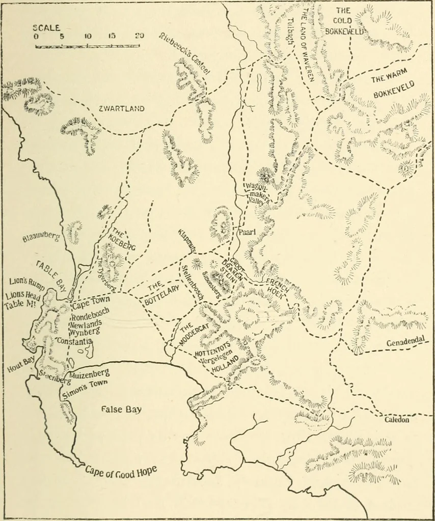 An illustration from Old Cape Colony; a chronicle of her men and houses from 1652-1806, 1903, leaf 94