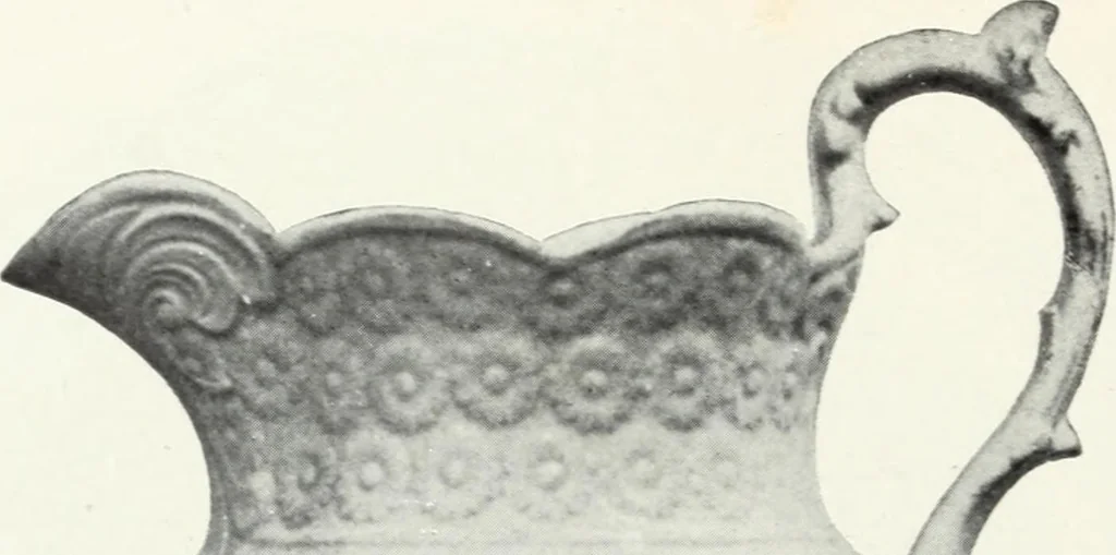 An illustration from The old china book : including Staffordshire, Wedgwood, lustre, and other English pottery and porcelain, 1903, leaf 105