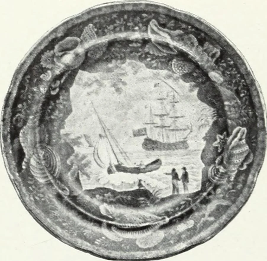 An illustration from The old china book : including Staffordshire, Wedgwood, lustre, and other English pottery and porcelain, 1903, leaf 107