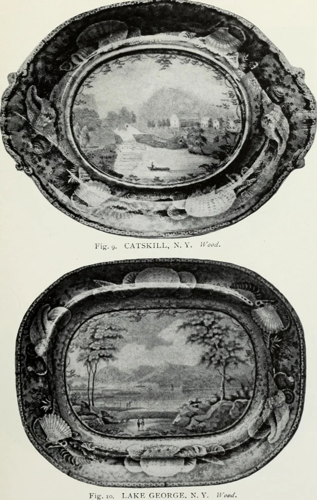 An illustration from The old china book : including Staffordshire, Wedgwood, lustre, and other English pottery and porcelain, 1903, leaf 108