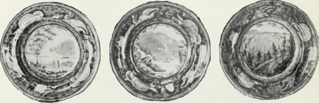 An illustration from The old china book : including Staffordshire, Wedgwood, lustre, and other English pottery and porcelain, 1903, leaf 109