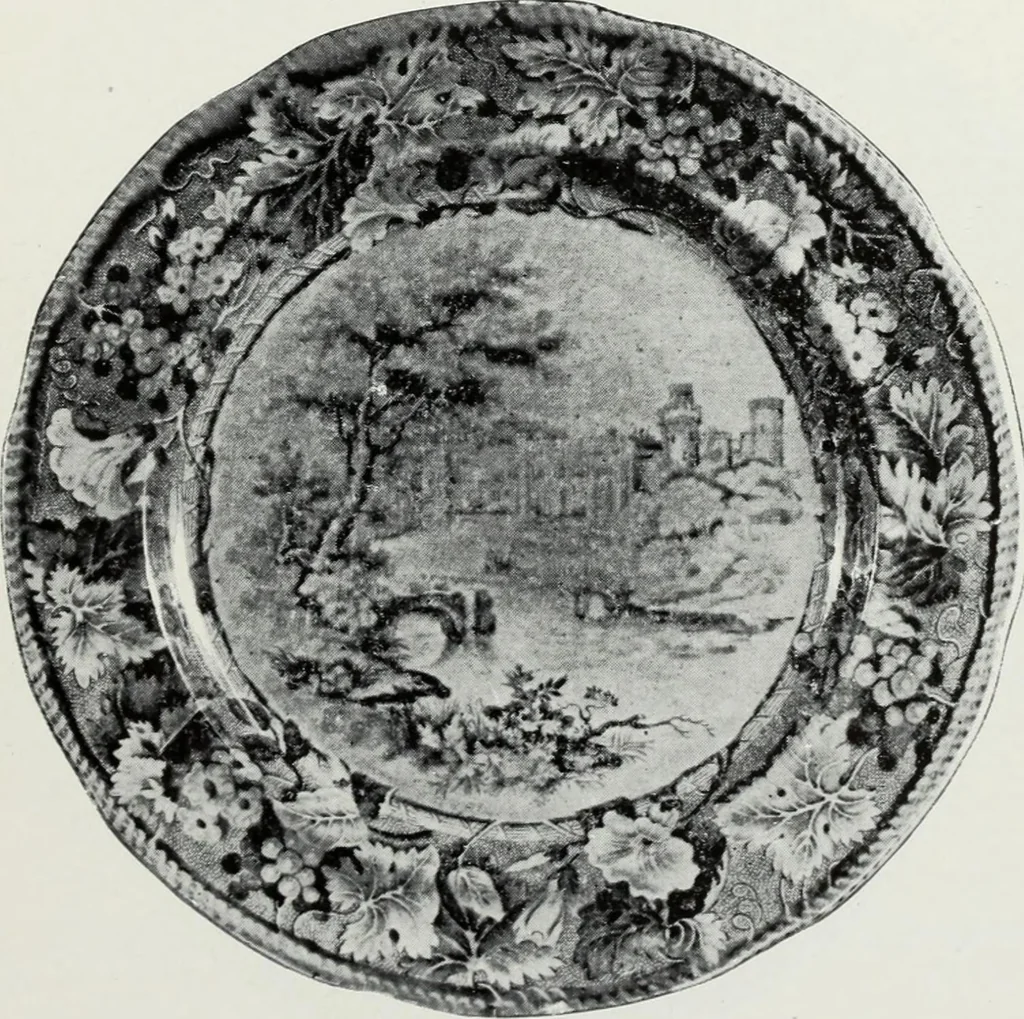 An illustration from The old china book : including Staffordshire, Wedgwood, lustre, and other English pottery and porcelain, 1903, leaf 112