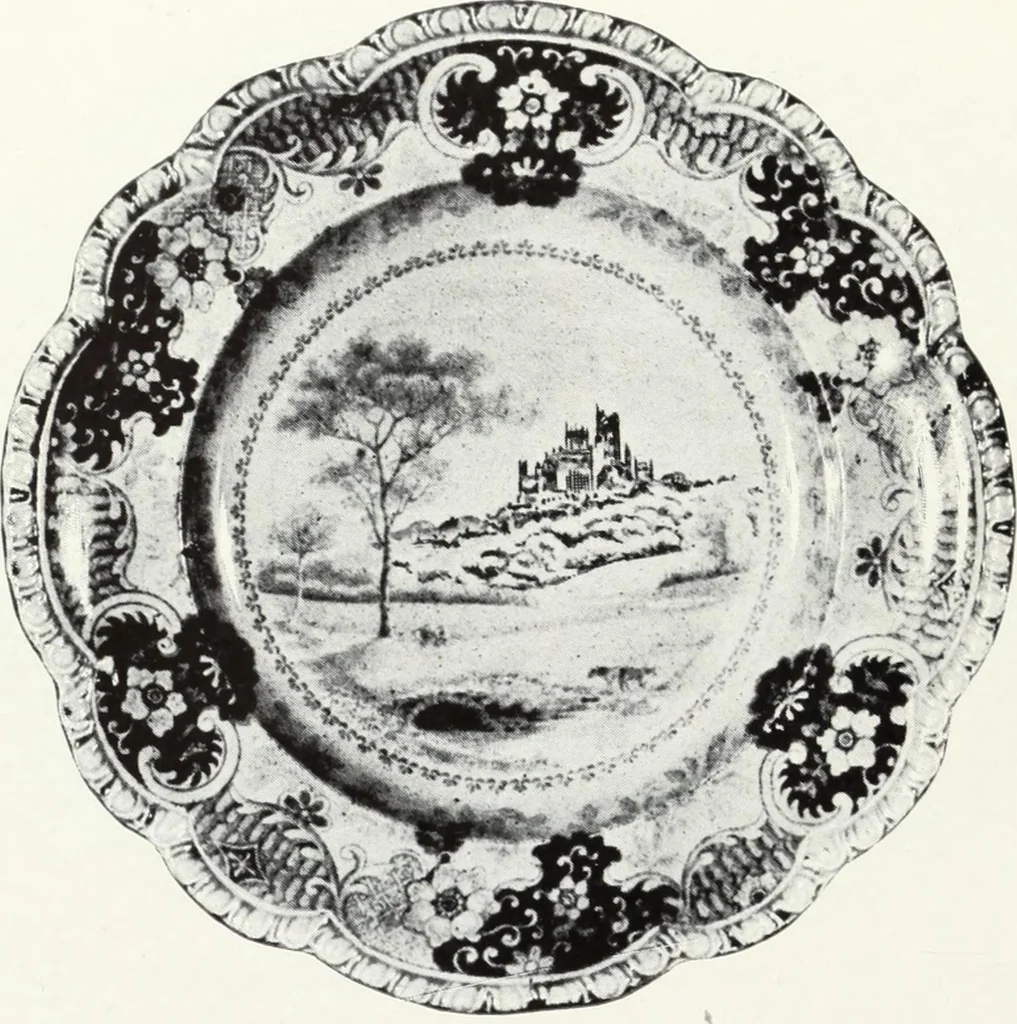 An illustration from The old china book : including Staffordshire, Wedgwood, lustre, and other English pottery and porcelain, 1903, leaf 113