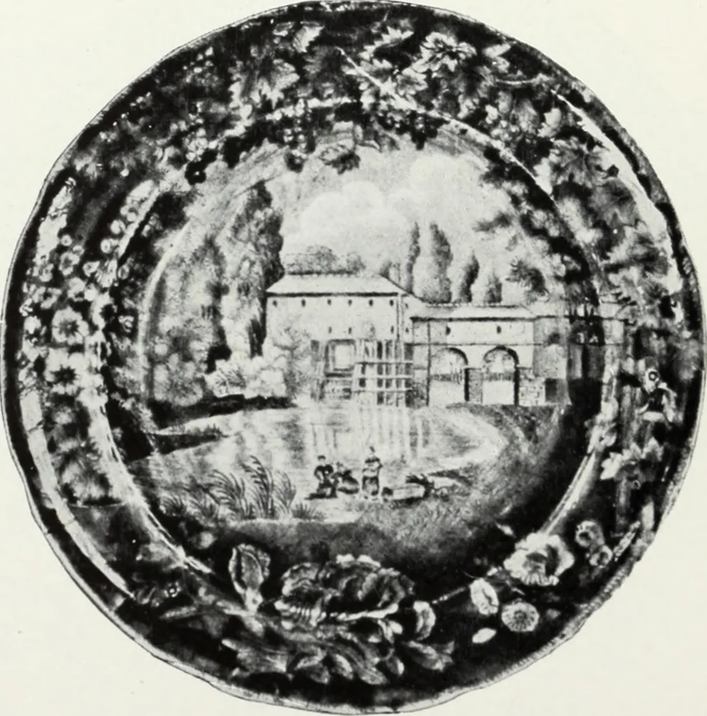 An illustration from The old china book : including Staffordshire, Wedgwood, lustre, and other English pottery and porcelain, 1903, leaf 113