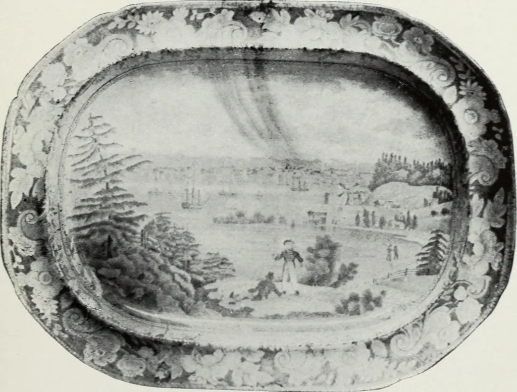 An illustration from The old china book : including Staffordshire, Wedgwood, lustre, and other English pottery and porcelain, 1903, leaf 114