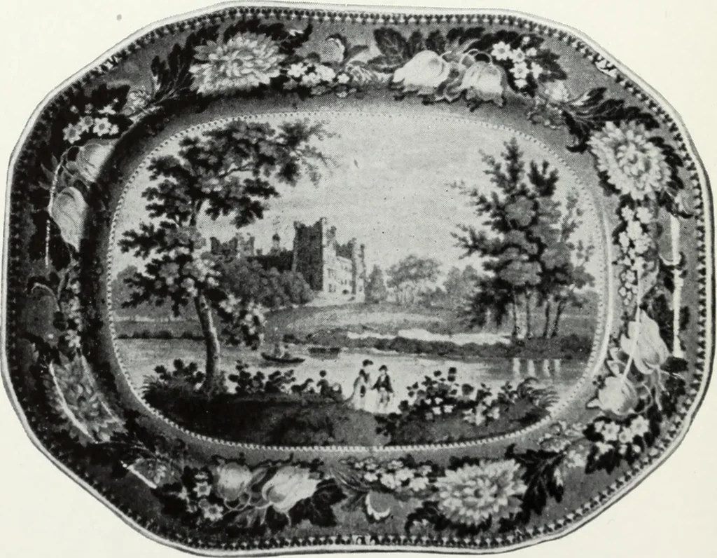 An illustration from The old china book : including Staffordshire, Wedgwood, lustre, and other English pottery and porcelain, 1903, leaf 117