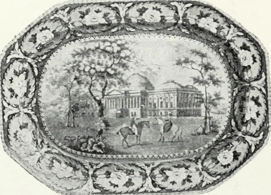 An illustration from The old china book : including Staffordshire, Wedgwood, lustre, and other English pottery and porcelain, 1903, leaf 119