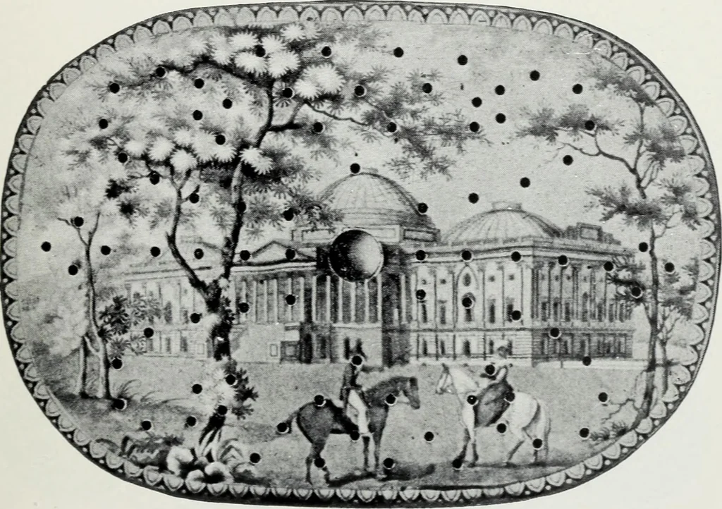 An illustration from The old china book : including Staffordshire, Wedgwood, lustre, and other English pottery and porcelain, 1903, leaf 120