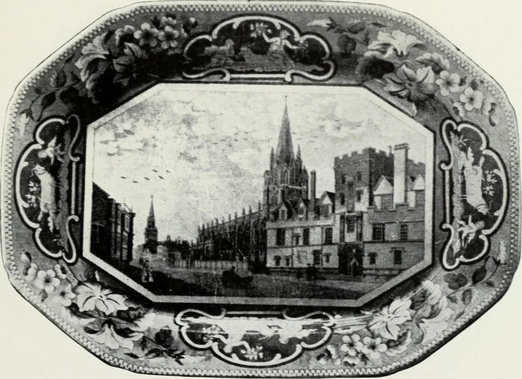 An illustration from The old china book : including Staffordshire, Wedgwood, lustre, and other English pottery and porcelain, 1903, leaf 122