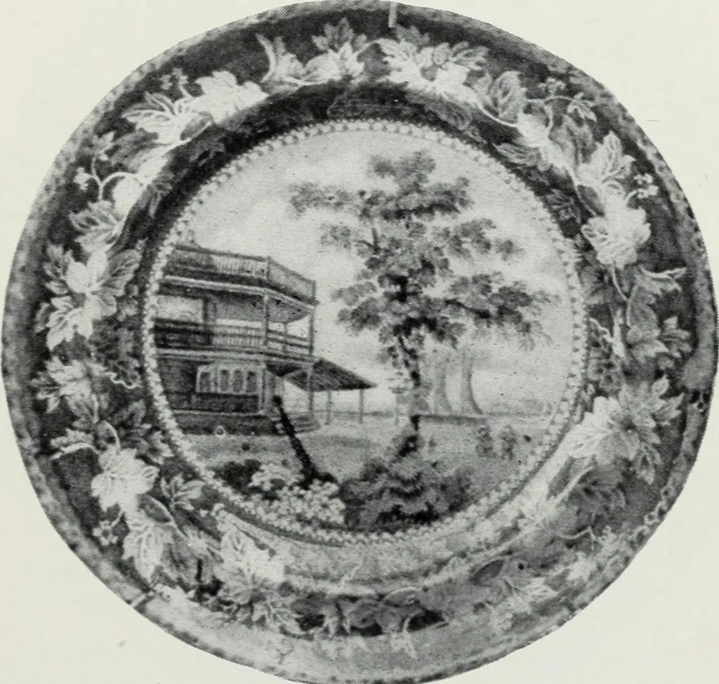 An illustration from The old china book : including Staffordshire, Wedgwood, lustre, and other English pottery and porcelain, 1903, leaf 122