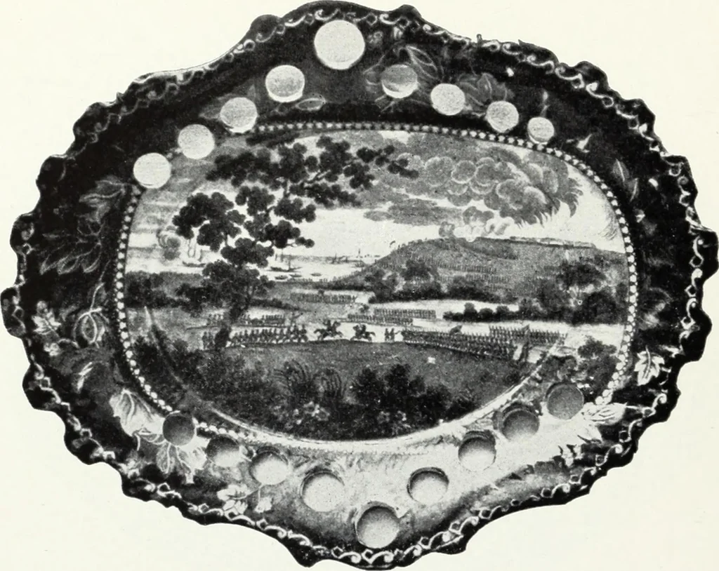 An illustration from The old china book : including Staffordshire, Wedgwood, lustre, and other English pottery and porcelain, 1903, leaf 123