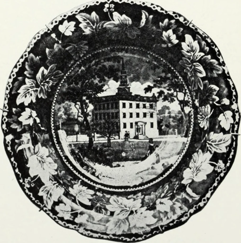 An illustration from The old china book : including Staffordshire, Wedgwood, lustre, and other English pottery and porcelain, 1903, leaf 123