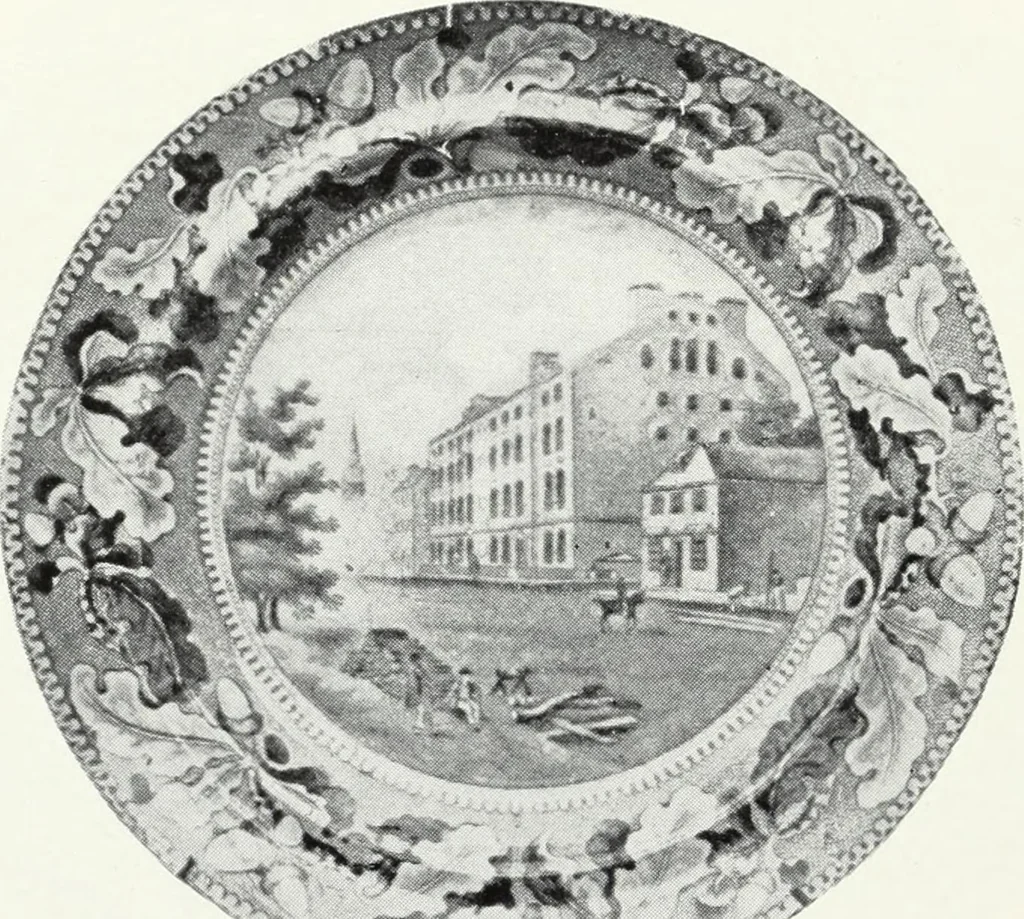 An illustration from The old china book : including Staffordshire, Wedgwood, lustre, and other English pottery and porcelain, 1903, leaf 125