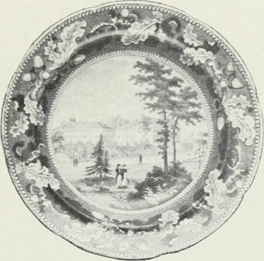 An illustration from The old china book : including Staffordshire, Wedgwood, lustre, and other English pottery and porcelain, 1903, leaf 126