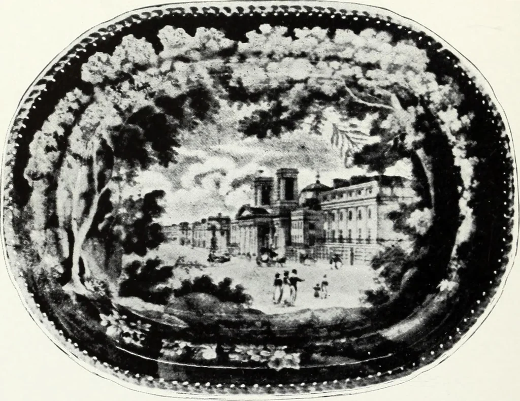 An illustration from The old china book : including Staffordshire, Wedgwood, lustre, and other English pottery and porcelain, 1903, leaf 131