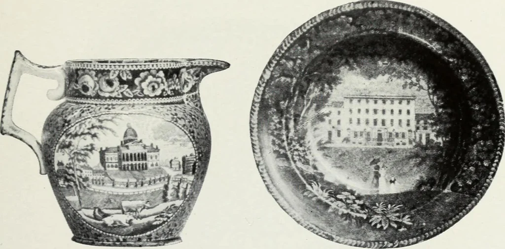 An illustration from The old china book : including Staffordshire, Wedgwood, lustre, and other English pottery and porcelain, 1903, leaf 132