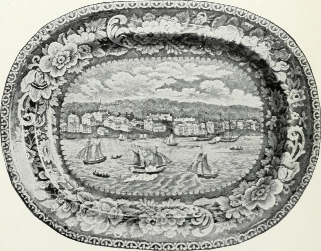 An illustration from The old china book : including Staffordshire, Wedgwood, lustre, and other English pottery and porcelain, 1903, leaf 133
