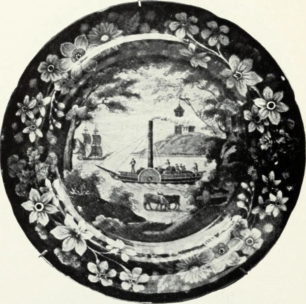 An illustration from The old china book : including Staffordshire, Wedgwood, lustre, and other English pottery and porcelain, 1903, leaf 135