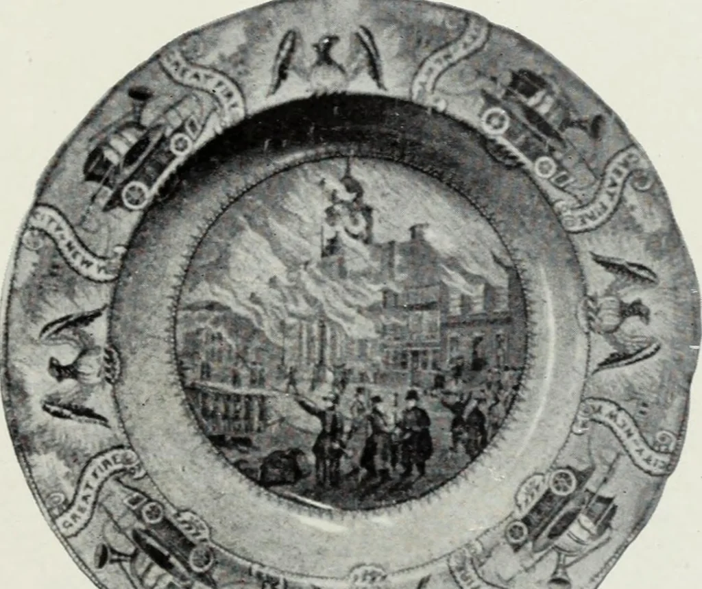 An illustration from The old china book : including Staffordshire, Wedgwood, lustre, and other English pottery and porcelain, 1903, leaf 200