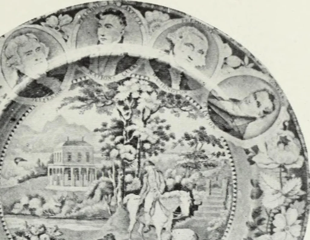 An illustration from The old china book : including Staffordshire, Wedgwood, lustre, and other English pottery and porcelain, 1903, leaf 204