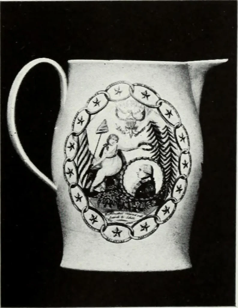 An illustration from The old china book : including Staffordshire, Wedgwood, lustre, and other English pottery and porcelain, 1903, leaf 206