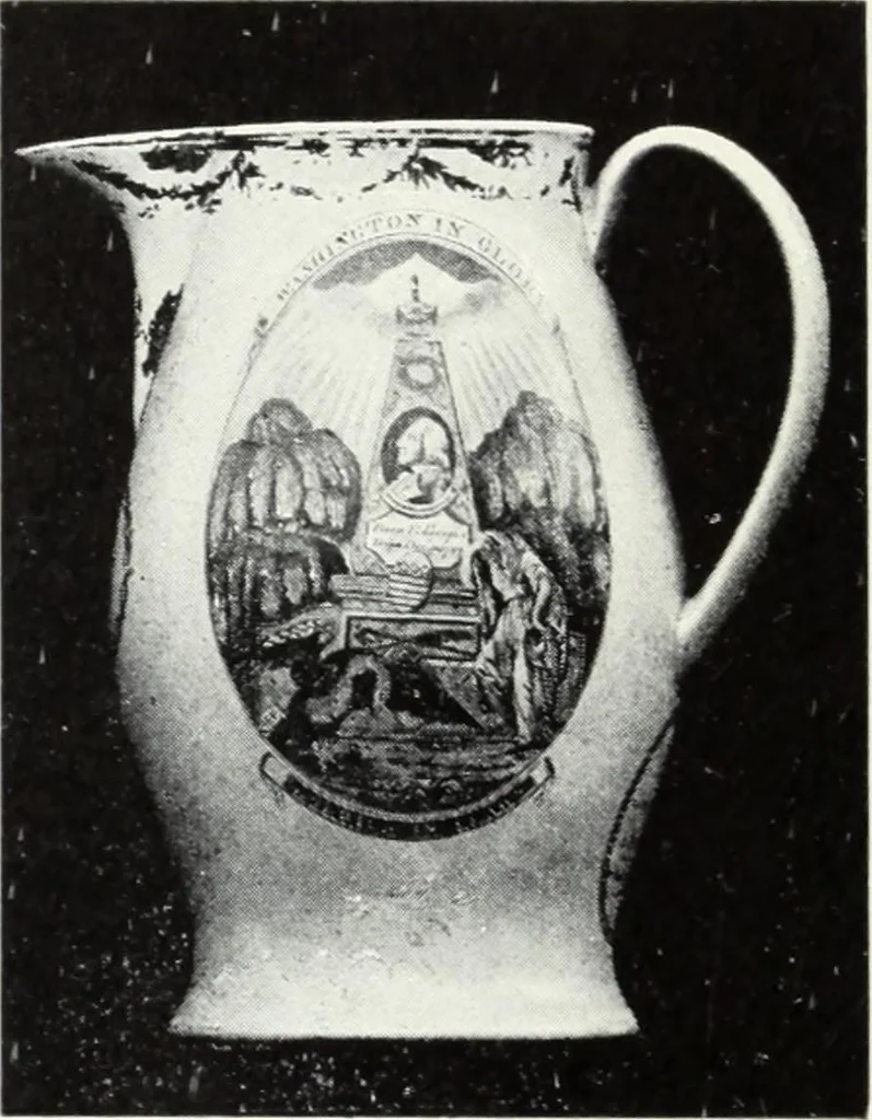An illustration from The old china book : including Staffordshire, Wedgwood, lustre, and other English pottery and porcelain, 1903, leaf 207