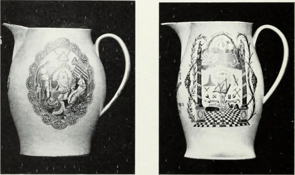 An illustration from The old china book : including Staffordshire, Wedgwood, lustre, and other English pottery and porcelain, 1903, leaf 207