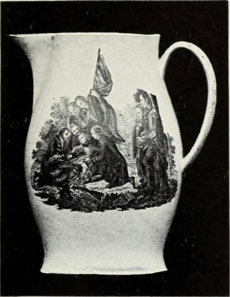 An illustration from The old china book : including Staffordshire, Wedgwood, lustre, and other English pottery and porcelain, 1903, leaf 208