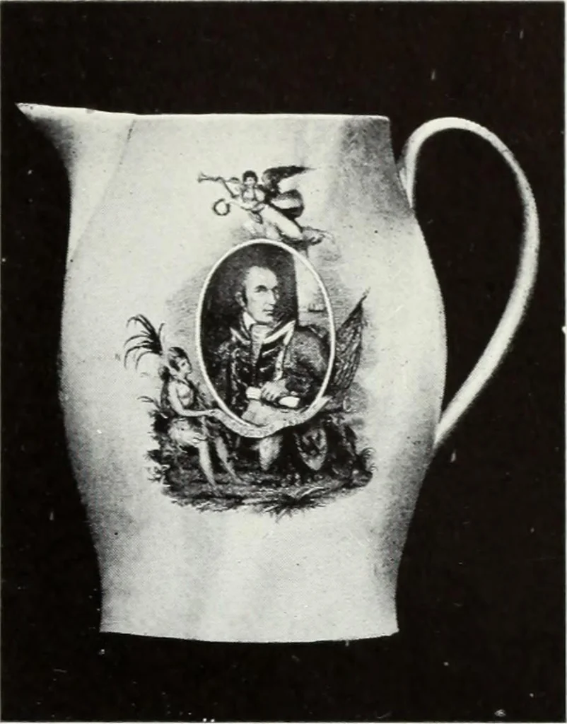 An illustration from The old china book : including Staffordshire, Wedgwood, lustre, and other English pottery and porcelain, 1903, leaf 208