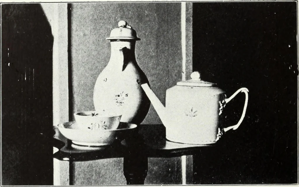 An illustration from The old china book : including Staffordshire, Wedgwood, lustre, and other English pottery and porcelain, 1903, leaf 217