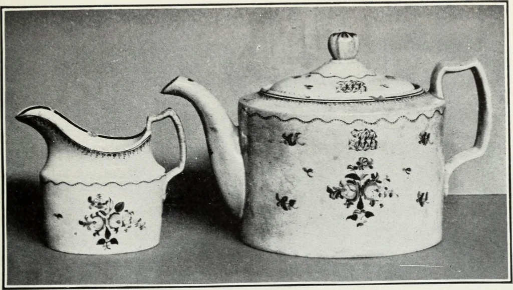 An illustration from The old china book : including Staffordshire, Wedgwood, lustre, and other English pottery and porcelain, 1903, leaf 220