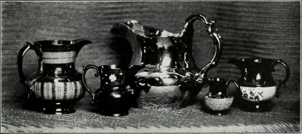 An illustration from The old china book : including Staffordshire, Wedgwood, lustre, and other English pottery and porcelain, 1903, leaf 222