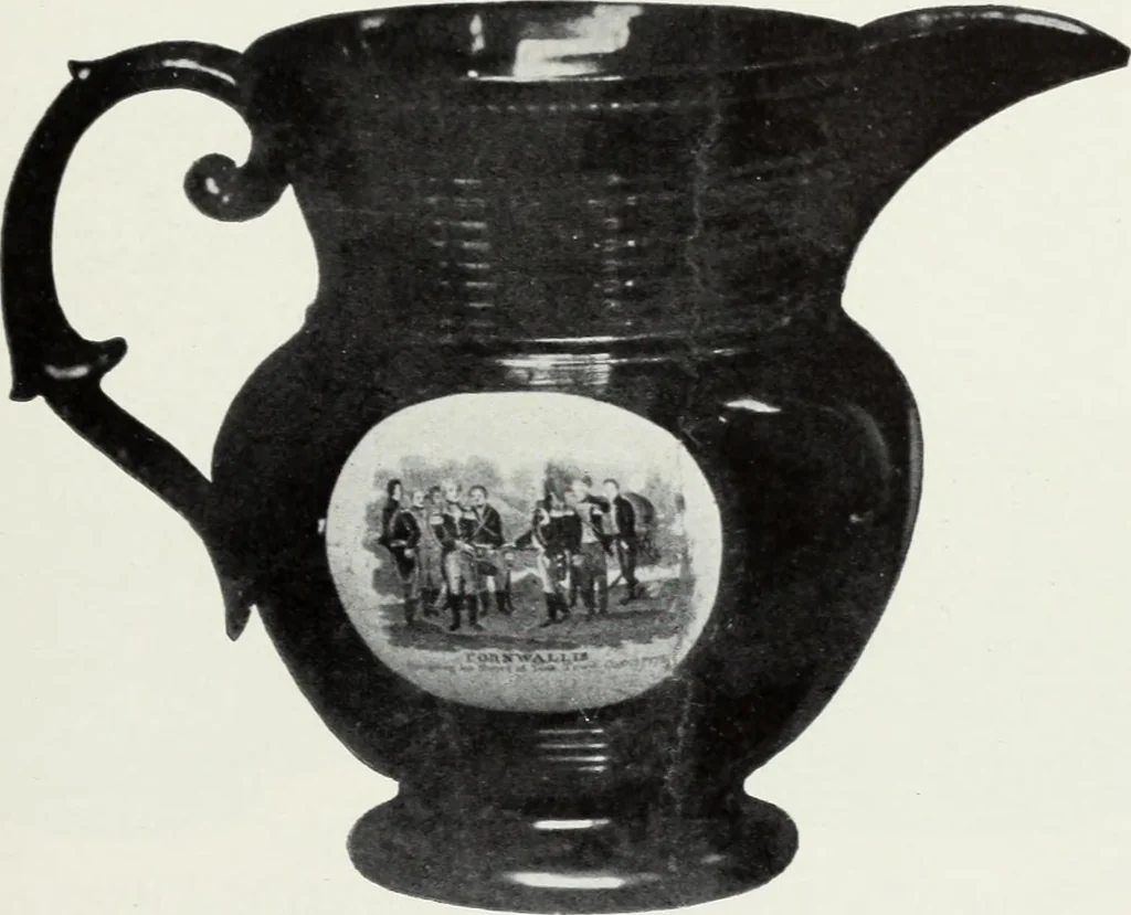 An illustration from The old china book : including Staffordshire, Wedgwood, lustre, and other English pottery and porcelain, 1903, leaf 224