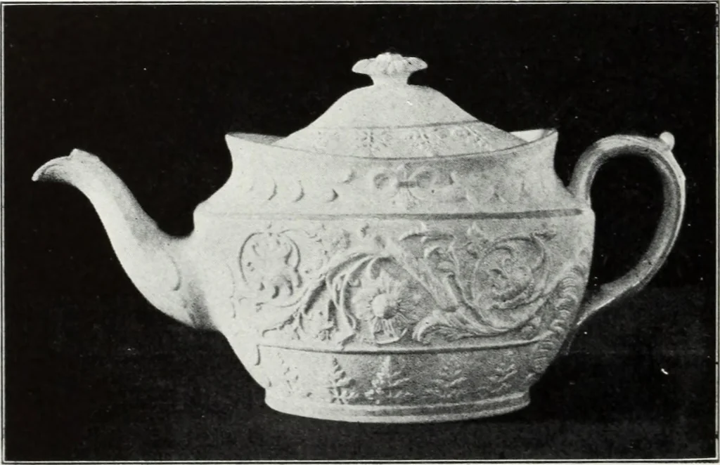 An illustration from The old china book : including Staffordshire, Wedgwood, lustre, and other English pottery and porcelain, 1903, leaf 225
