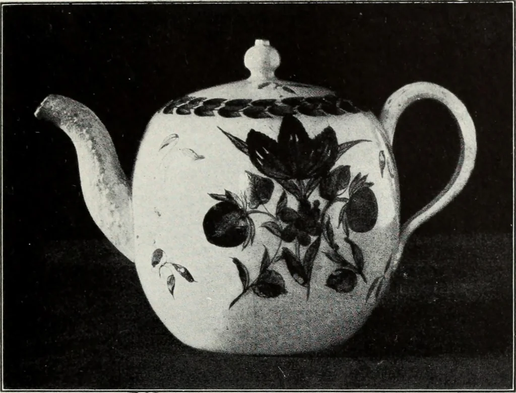 An illustration from The old china book : including Staffordshire, Wedgwood, lustre, and other English pottery and porcelain, 1903, leaf 226