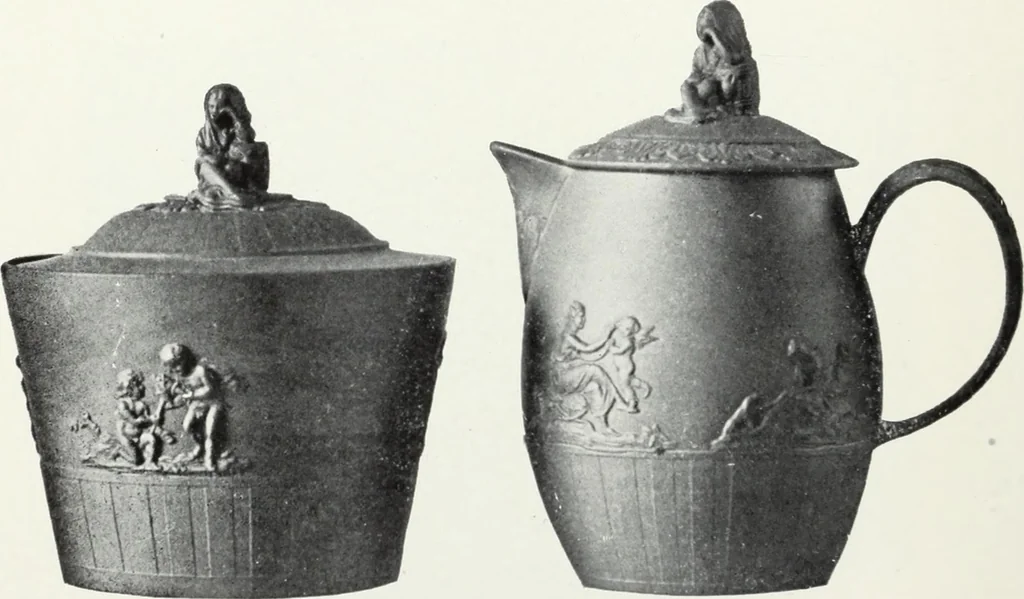 An illustration from The old china book : including Staffordshire, Wedgwood, lustre, and other English pottery and porcelain, 1903, leaf 227