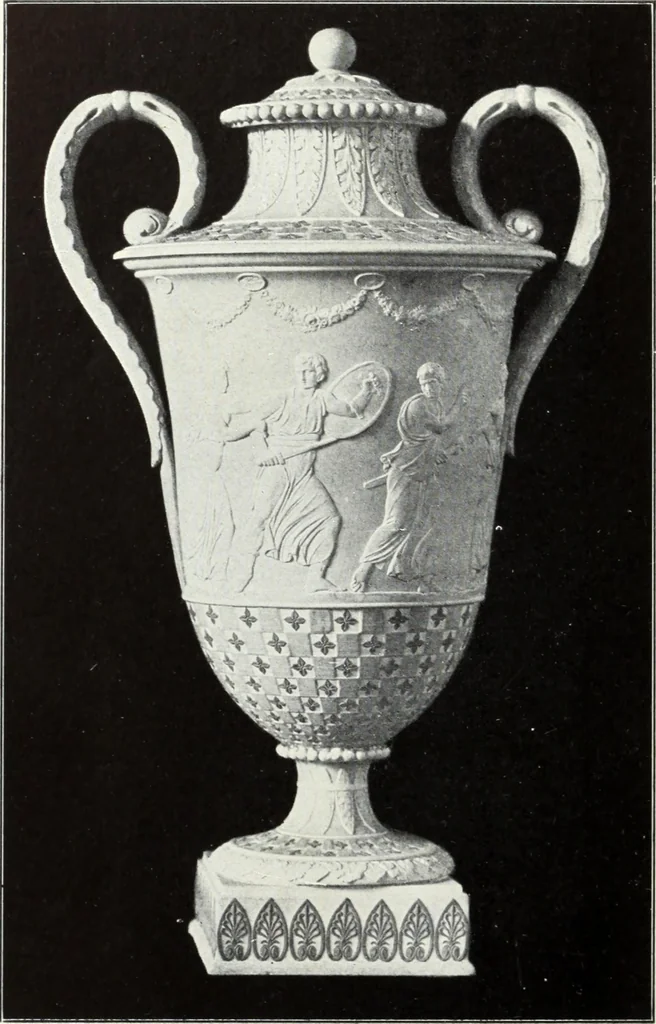 An illustration from The old china book : including Staffordshire, Wedgwood, lustre, and other English pottery and porcelain, 1903, leaf 229