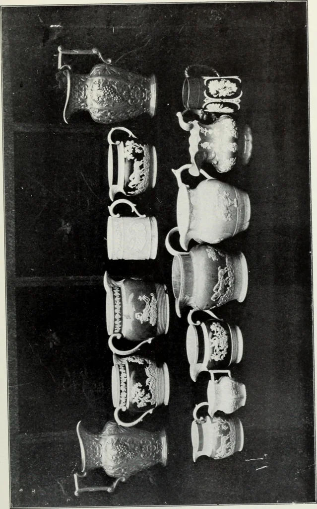 An illustration from The old china book : including Staffordshire, Wedgwood, lustre, and other English pottery and porcelain, 1903, leaf 288