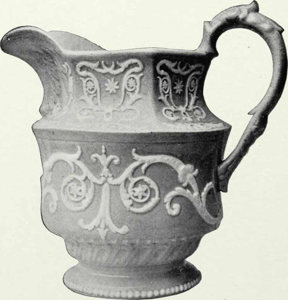An illustration from The old china book : including Staffordshire, Wedgwood, lustre, and other English pottery and porcelain, 1903, leaf 289