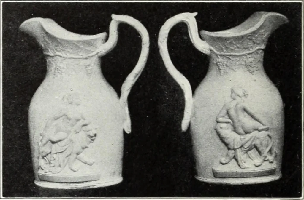 An illustration from The old china book : including Staffordshire, Wedgwood, lustre, and other English pottery and porcelain, 1903, leaf 291