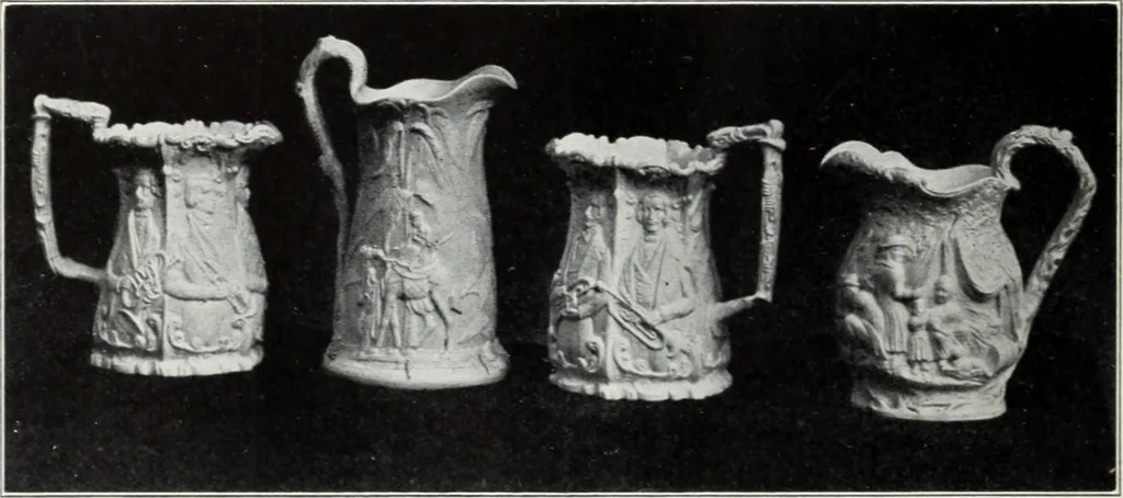 An illustration from The old china book : including Staffordshire, Wedgwood, lustre, and other English pottery and porcelain, 1903, leaf 291